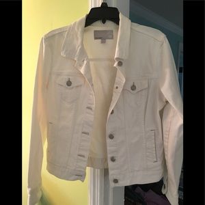 Old Navy white denim jacket